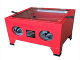 25 Gallon Bench Top Air Sandblasting Cabinet Sandblaster Blast Large Cabinet Red 64011579