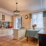 4-Light Farmhouse Chandeliers For Dining Room Oak NEW SKU W1340P206639 W134070875
