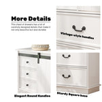 ZUN 51'' Farmhouse Drawer Chest with Sliding Door, Multi-Storage Drawer Dresser with 5 Drawers and W2557P210245