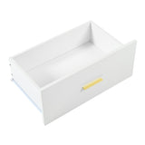 Modern White 9-Drawer Dresser for Bedroom - Ample Storage Wide Chest of Drawers, Sturdy & Safe W1785P324461