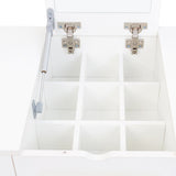 Makeup Vanity Set with Mirror , Dresser Table with Nightstand , with 4 Drawers W331P246722