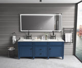 84 x 40 Inch LED Bathroom Mirror with Front and Backlight, Wall Mounted Vanity Mirror, Anti-Fog, W2287P280036