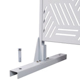 Outdoor & Indoor Privacy Metal Privacy 76" H48" W, Freestanding Decorative Privacy W465P193269