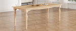 ZUN TOPMAX Vintage Traditional 82.7inch Extendable Dining Table with 23.6inch Removable Leaf, Natural N717P170406A