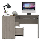 ZUN Raleigh L-Shaped Desk, Two Drawers, One Shelf, CPU Storage B128P148967