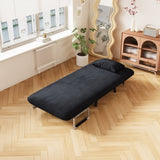 31.5 Convertible Chair Bed, Tri-Fold Sofa Bed with Adjustable Backrest & Pillow, Leisure Chaise W1767P220577