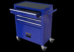 ZUN 4 Drawers Tool Cabinet with Tool Sets--BLUE 11951975