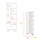 ZUN White 1-Door Linen Cabinet B062P175039