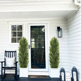 ZUN Faux Boxwood Pine Greenery Trees Plantas Artificiales For Decor Christmas-like Artificial Cedar W2945P220413