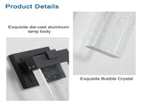 Outdoor waterproof transparent LED crystal wall lamp with light sense 05453058