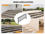Handrails for Outdoor Steps Fits 4 to 5 Steps 14976189
