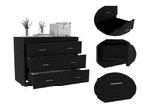 Montclair 3-Drawer Dresser Black B06280065
