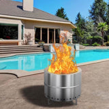 ZUN 19.3*19.3*16.7in Smokeless Fire pit 82009867