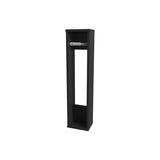 ZUN Supai Toilet Paper Holder in Melamine, Black B128P237159