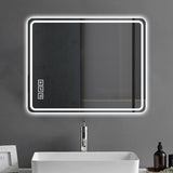 40x32 Inch LED Bathroom Mirror Vanity Mirrors with Front Lights Wall Mounted Anti-Fog Frameless Make W2709P179006