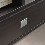 TV Stand Cabinet with curved legs one drawers on metal glides metal square handle modern design B107P302100