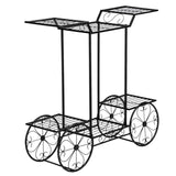 Paint Car Shape 6 Plant Stand Black 63180660