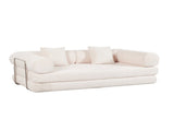 cream color sofa for living room apartment bedroom and compact room, Upholstered sectional Couch W2603P376361