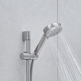 10-Inch Shower System, Slide Bar Shower Faucets Sets Complete Round Shower Heads and 5-Spray W1932P296310