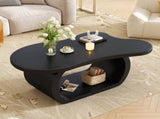 ON-TREND 39.3"*23.6" Modern Cloud Coffee with 1.5" Thicktop, Cream Style Irregular End N721P262567B