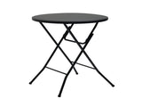31" Round High-Top Folding Table, Black 98920334