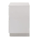 White High Gloss 3-Drawer Nightstand B062P191043