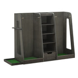55.5''x16''x37'' Wooden Golf Bag Organizer and Storage, High Quality Wooden 2 Golf Bag W1422P289116