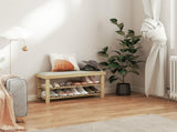Shoe Bench with Storage Cabinets 15987582