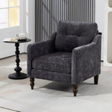Accent Comfy Chenille Chair w/USB charging port,Mid,Soft,High-support Rebound Sponge,Ergonomic W2715P312493