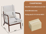 Mid-Century Modern Accent Chair, Arm Chair Living Room Chairs Pillow Upholstered Reading Chair W2989P295373