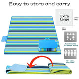 Outdoor Picnic Blankets, Waterproof Sandproof Portable Blankets, Foldable and Lightweight for Spring W2181P171308