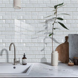 48 Pcs Peel And Stick Wall Tiles Backsplash For Kitchen Bathroom Wall Water Resistant Oil-Proof 66234607