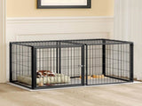 Large Dog Cage 48" Dog Kennel for Medium Dogs Puppy Dog Playpen with Top, Pet Cage, Indoor, W1820P242322