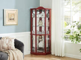 Glass Cabinet Lighted Corner Cabinet Corner Display Curio Cabinet, Glass Display With 28889237