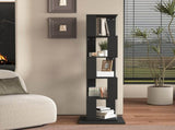 360&deg Rotating Bookshelf with Acrylic Plate, 5-Tier Tall, Floor Rack Simple Bookcase, Modern W409P167481