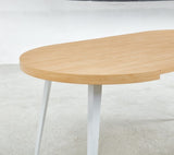 Extendable table,DINING TABLE,OFFICE TABLE,COFFEE TABLE,metal leg,MDF top,100/140/180x100x75cm,OAK W234P288304