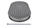 15" Oval Full Finned Polished Aluminum Air Cleaner Filter Fits for Chevy SBC 350 400 62104847