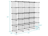 20-Cube Organizer Cube Storage Storage Shelves Wire Cube Storage Origami Shelves Metal Grid 30244313