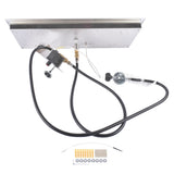 30x10-inch Fire Pit Pan Stainless Steel Fire Pit Burner Kit Rectangular Indoor or Outdoor 13082707