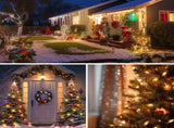 100FT 50 LED Indoor Outdoor Christmas String Light for House Roof Patio Tree, Warm White 32970301