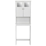 ZUN FCH Double Doors Bathroom Cabinet White 03305955