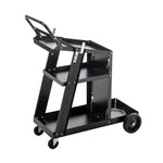 ZUN Welding Cart, 3-Tier Welder Cart Heavy Duty with 400Lbs Static Weight Capacity, 360&deg; Swivel Wheels, W1422P160700