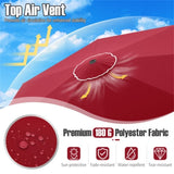 10 Feet Patio Umbrella with Crank Tilt Adjustment - Wine 98988045