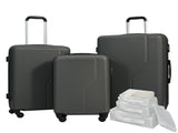 7-Piece Luggage Set ABS Lightweight & Durable Suitcase with Spinner Wheels, TSA Lock, , W284P383879