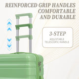 3 in 1 20"/24"/28" 3 pcs/set in ABS Spinner Wheel Luggage, Carry on Suitcase, Matching Color, 90206445