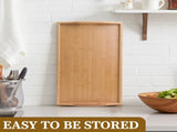 Bed Tray Table, Breakfast Tray with Folding Legs and Handles, Multipurpose Laptop Desk, Bamboo 42234087