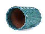 Ceramic Flowerpot, Modern Planter for Patio, Garden, Windowsill - Cyan W3273P326368