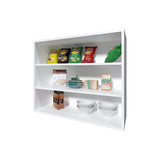 Chinle Wall Cabinet in Melamine with Open Storage, White B128P244991