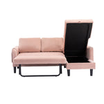 ZUN Sectional Sofa Reversible Sectional Sleeper Sectional Sofa with Storage Chaise 72737954