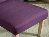 Habit Solid Wood Tufted Parsons Dining Chair, Set of 2, Purple T2574P164544